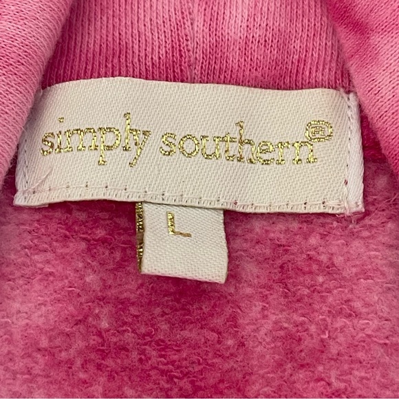 Simply Southern L pink tie dye sweatshirt - Picture 7 of 16